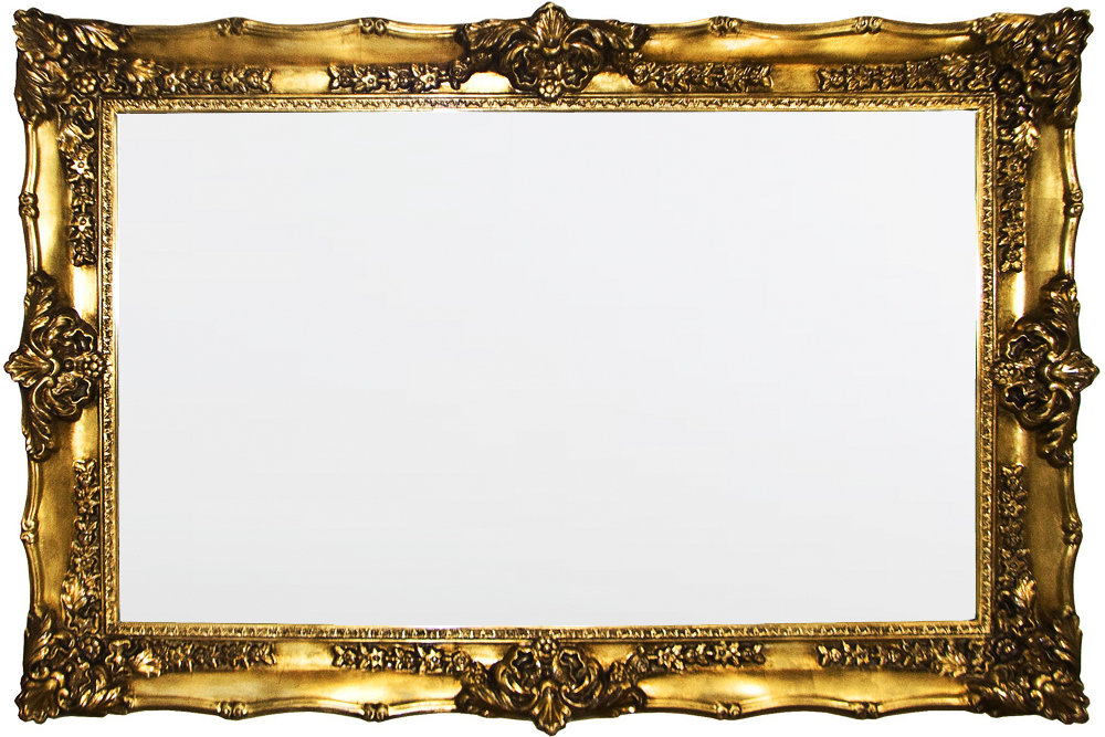 CF099G Wall décor art mirror gold classic ornate rectangular large
